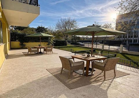 Property building, Patio, Garden view
