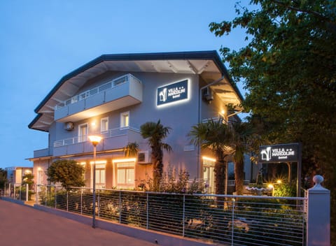 Property building, Night, Garden