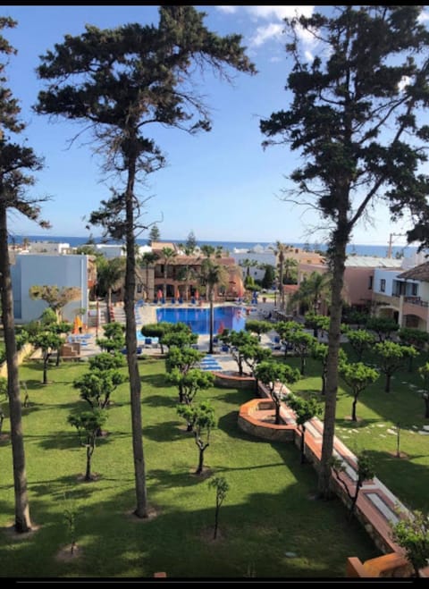 Bird's eye view, On site, Pool view