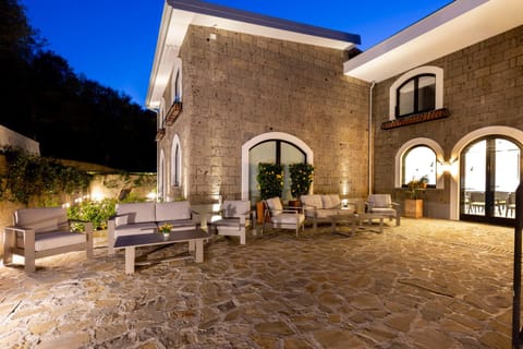 Property building, Night, Living room, Seating area