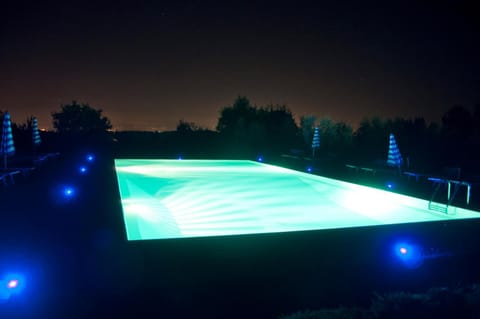 Night, Swimming pool, Swimming pool