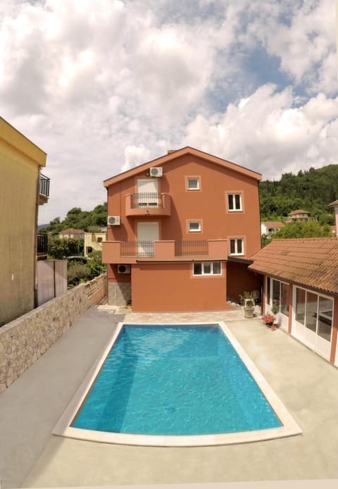 Property building, Pool view, Swimming pool