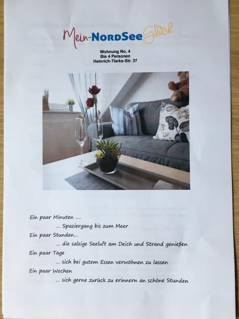 Mein Nordseeglück Apartment in Wangerland