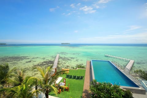 Pool view, Sea view, Swimming pool