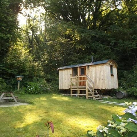 'Morris' the shepherd's hut ,woodland hot tub available, separate fee Luxury tent in Wales