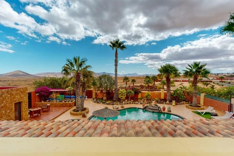 Patio, Natural landscape, Mountain view, Pool view