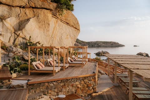 Natural landscape, View (from property/room), Beach, Sea view, sunbed