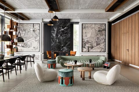 Lobby or reception, Decorative detail