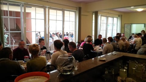 Property building, Restaurant/places to eat, Facade/entrance, Bird's eye view, Floor plan