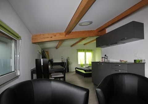 Kitchen or kitchenette, Living room, Lounge or bar, Seating area, Dining area