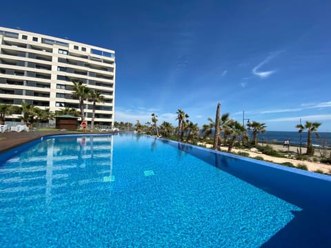 Property building, Pool view, Swimming pool, sunbed