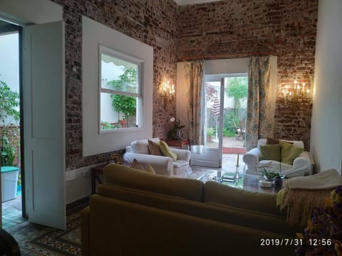 Living room, Seating area, Bedroom, Garden view