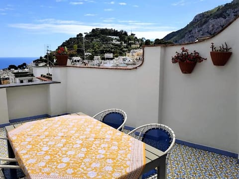 View (from property/room), Balcony/Terrace, Mountain view, Sea view