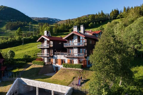 Property building, Natural landscape, Bird's eye view, Mountain view