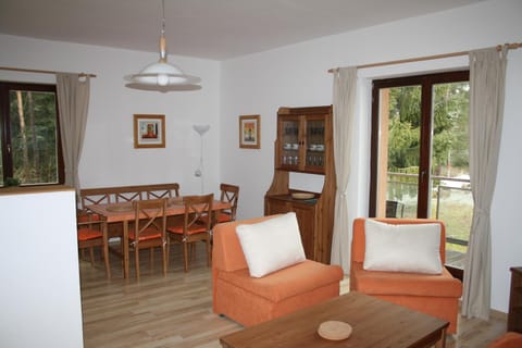 Kitchen or kitchenette, Living room, Dining area