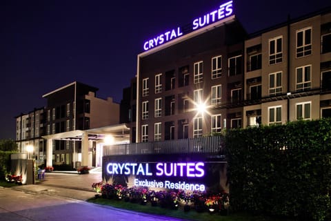 Property building, Night, Property logo or sign