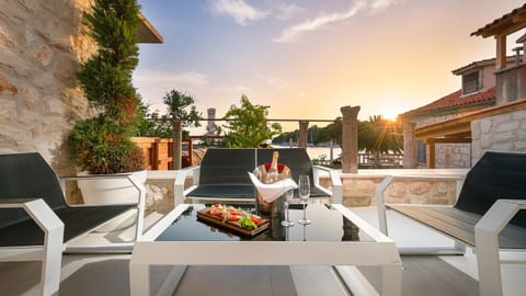 Patio, Balcony/Terrace, Sunset