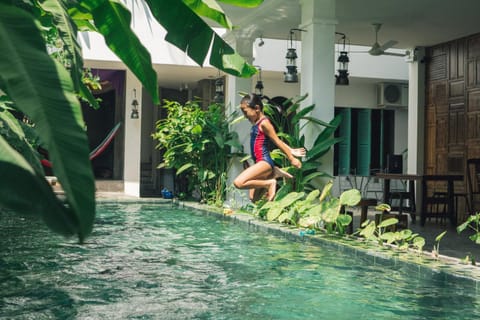 Day, People, Natural landscape, Garden, Garden view, Pool view, Swimming pool, group of guests
