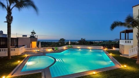 Night, Natural landscape, Swimming pool