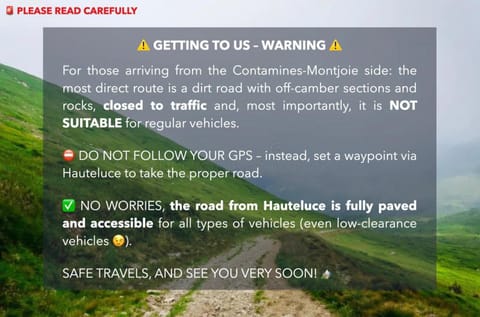 Chambres et Tables d'Hôtes Le Choton à Nono - Col du Joly Beaufortain Bed and Breakfast in Les Contamines-Montjoie