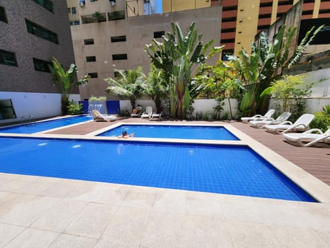 Pool view, Swimming pool, sunbed