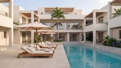 Property building, Pool view, Swimming pool