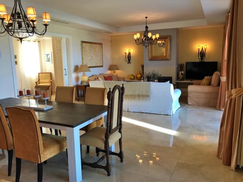 Living room, Seating area, Dining area, flat iron