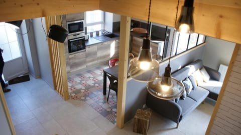 Kitchen or kitchenette, Living room, Dining area