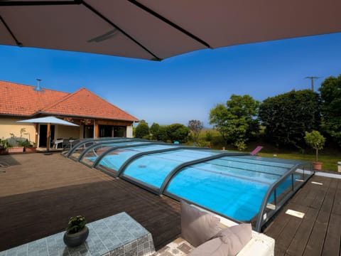 Pool view, sunbed