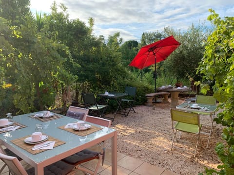 Patio, Natural landscape, Garden, Garden view, Breakfast