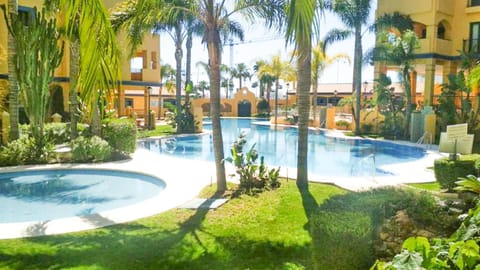 Natural landscape, Garden, Swimming pool