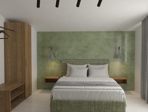 Bed, Photo of the whole room, Bedroom, wardrobe