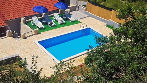 Patio, Bird's eye view, Swimming pool