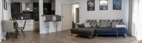 Photo of the whole room, Dining area