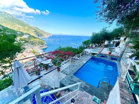 Day, Natural landscape, View (from property/room), Mountain view, Pool view, Sea view, Swimming pool, sunbed