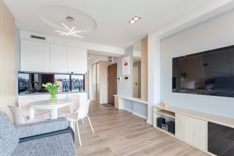 TV and multimedia, Kitchen or kitchenette, Living room, Seating area, Dining area