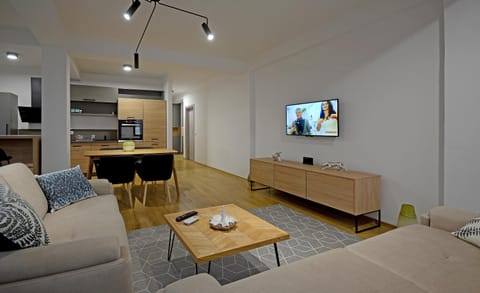 Living room, Seating area, Dining area