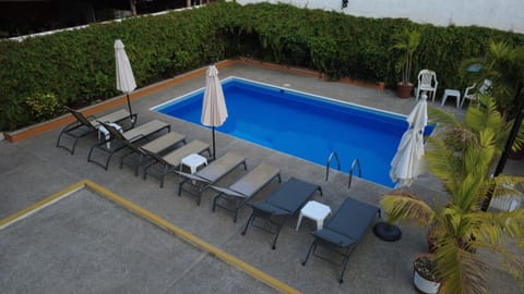 Patio, Garden, Swimming pool, Inner courtyard view
