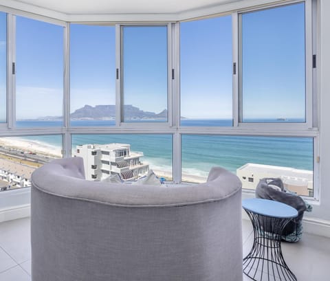Natural landscape, Living room, Seating area, Beach, Mountain view, Sea view