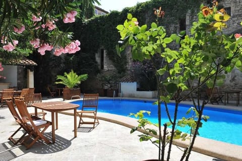 Patio, Spring, Day, Garden, Pool view, Swimming pool, sunbed