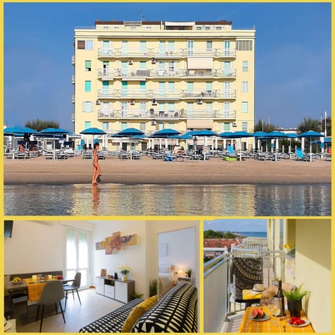 Property building, View (from property/room), Balcony/Terrace, Living room, Beach, Sea view, Sea view