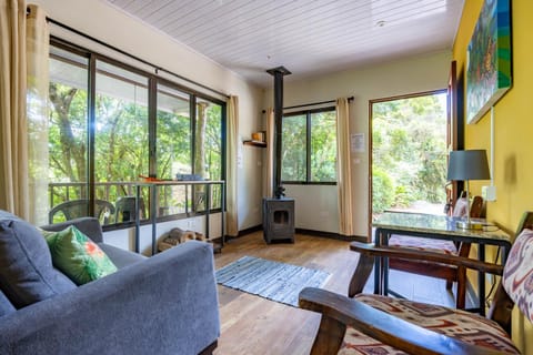 Living room, Dining area, Garden view