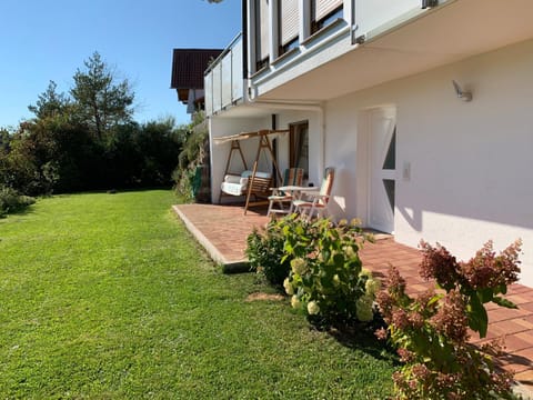 Property building, Patio, Spring, Day, Garden, Garden, View (from property/room), Balcony/Terrace, Garden view, Garden view