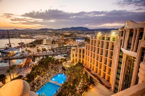 Property building, Bird's eye view, City view, Swimming pool, Sunset