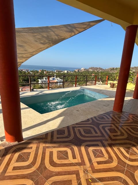 Pool view, Swimming pool, sunbed