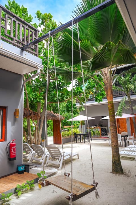Property building, Patio, Garden, Garden view