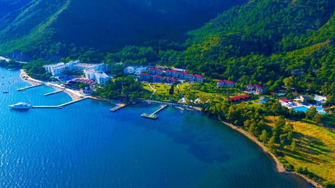 Property building, Bird's eye view, View (from property/room), Mountain view, Sea view