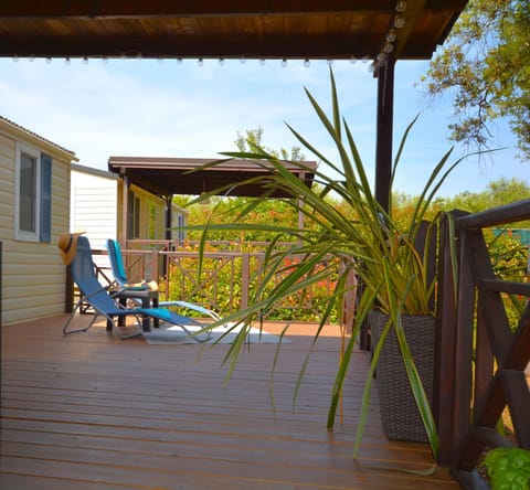 West Coast Mobilhome with XXL Terrace in Naturist Resort Solaris FKK Campground/ 
RV Resort in Istria County