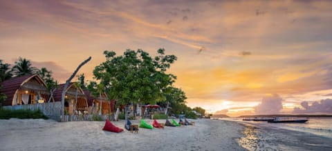 Natural landscape, Beach, Sea view, Sunset