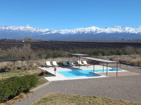 Mountain view, Swimming pool, sunbed